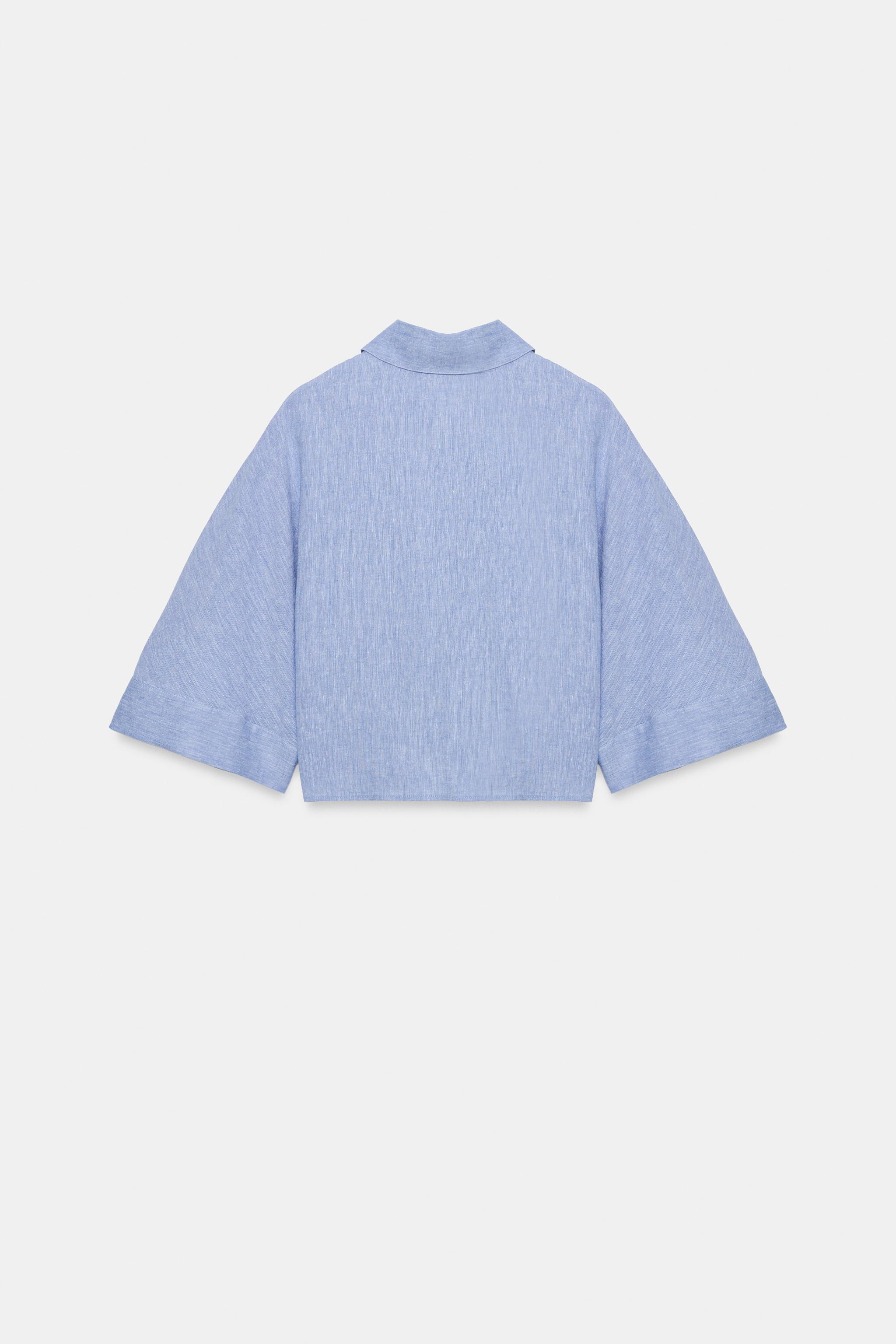 KNOTTED LINEN SHIRT